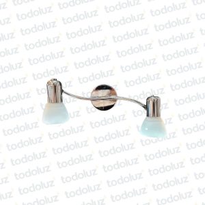 Aplique Movil B. Circular Cromado Tulp. Vd Satinado 2*E27 (50.527)